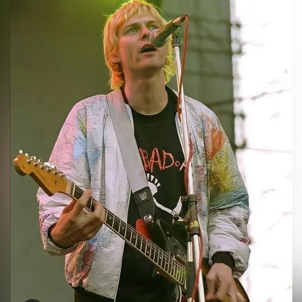 Tyvec RARE Y2K Vintage Leslie Jordan Map Jacket Collector’s Item Kurt Cobain L - Picture 16 of 16